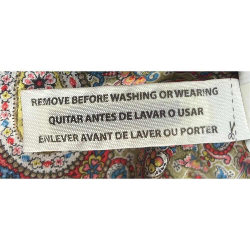 J. Crew Slim Perfect Top Size 8 Liberty Lee Manor Paisley Button Down Preppy - Picture 10 of 12